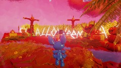 Lilo and stitch Halloween scene