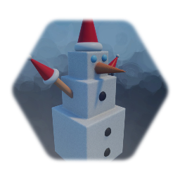Muñeco de nieve cubo