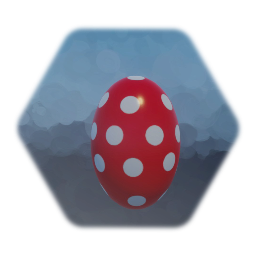 Easter Egg (Red Polka Dot)