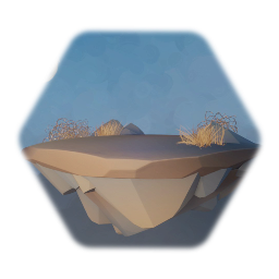 Levitating earthy Rock (high quality)
