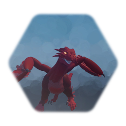 赤竜　Red Dragon目付きの悪い竜