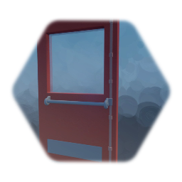 Red School Door (Without door frame)