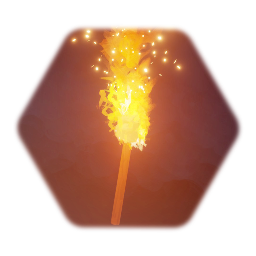 Lit Fire Torch [Light+Sound]