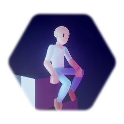 Male cartoony puppet but with more detail