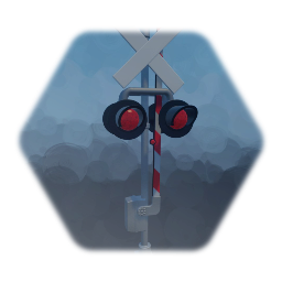 Working Railroad Crossing Sign