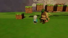 Sans and shrek, and baby yoda meme parkour