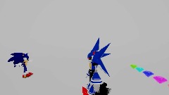 Sonic and shadow vs Metal Sonic