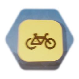 Bicycle street sign