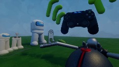 Controller vibrations massage being on a bike Amog us [HD]