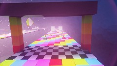 SNES Rainbow Road Mario Kart allstars racing demo