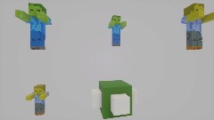 Minecraft Villagers VS Zombies Mobs