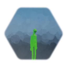 Glowing Green Alien Puppet