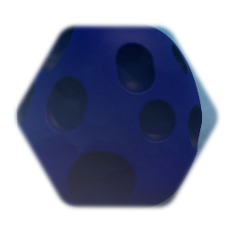 Blue rock with holes