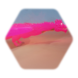 Flying and Fire Breathing Dragon (Color Cycling)