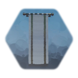 Banner, White and Gold