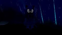 Sonic in Spring Forest at Night Time.