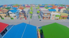 Japanese  Town Template
