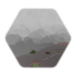 Overgrown apocalyptic road