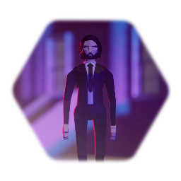 Low poly Jon Wick
