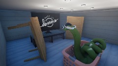 BasketSnake always has 2 Tabletops pointed at him for VR