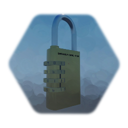 Combination Padlock (with button prompts)