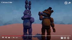 Freddy Fazbear Drink The Grimace Shake
