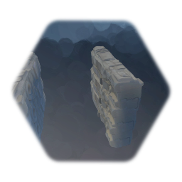 Stone Pillar Hallway Path