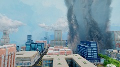 Explosion in city