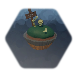 Halloween Spooky Cupcake Skeleton