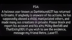 Dreams PSA | DarkWound637