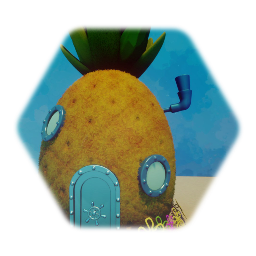 Spongebob, Patrick, and Squidward's Houses