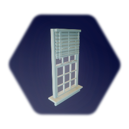 White 9 Paned Window