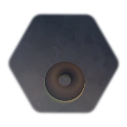 Simple chocolate donut