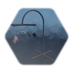 Creepy baby crib mobile
