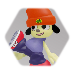 PaRappa but he ain't flat anymore