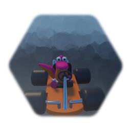 Bo in a go kart