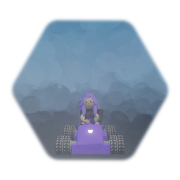 Lucinia in a go kart