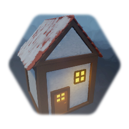 Snowy house