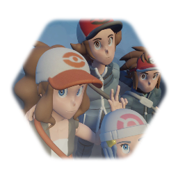 Dawn, Hilda, Hilbert & Nate From Pokémon