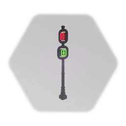 Decopunk traffic signal sign