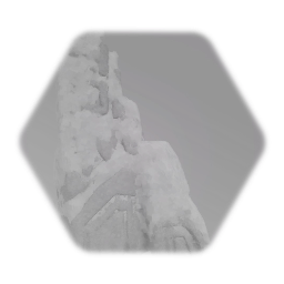 Remix of Snowy Engraved Rock Pillar