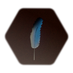 Blue feather
