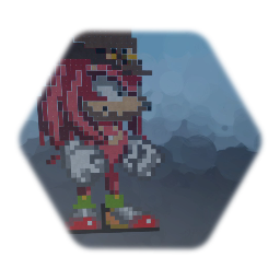 Knuckles w/ cowboy hat