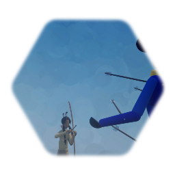 Native American warrior with Bow vs US cavalry