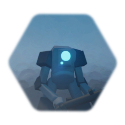 Robot with working sword