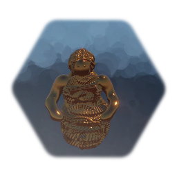 Hovering Golden Statue