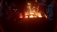 The Last of Us Part II Burning Car Recreation
