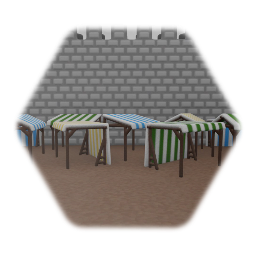 Medieval market tents