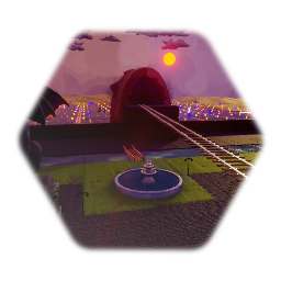 Gothic Theme Park Land Asset