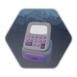 Cash Register, Curved Style, Lavender and Warm Grey